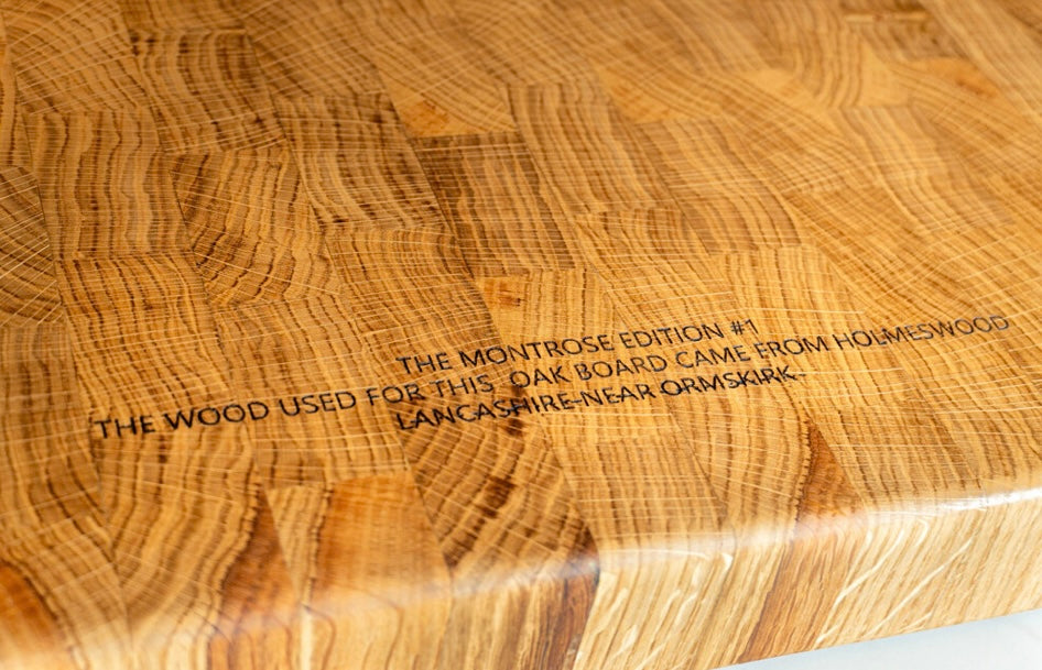 The Montrose Edition — Solid Oak End Grain Chopping Board