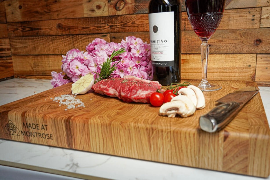 The Montrose Edition — Solid Oak End Grain Chopping Board